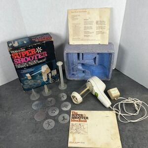 Wear-Ever Super Shooter Electric Cookie Canape Candy Maker PS-7204 Vintage Boxed